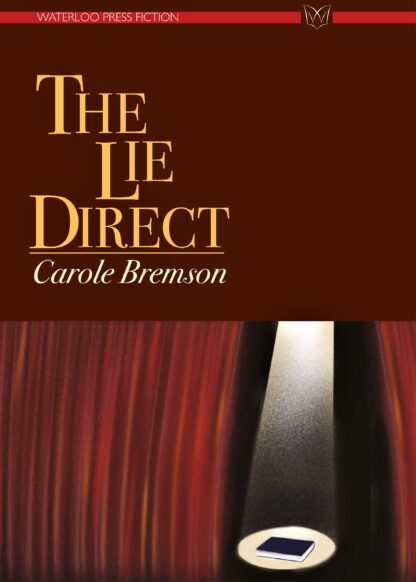 The cover of The Lie Direct - an image of theatre curtains